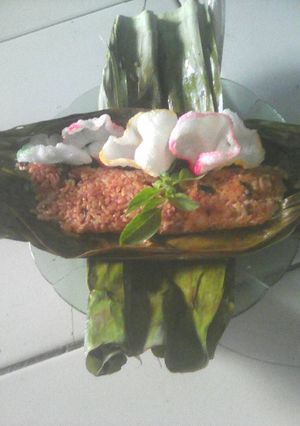 Foto resep Nasi bakar sarden jengkol