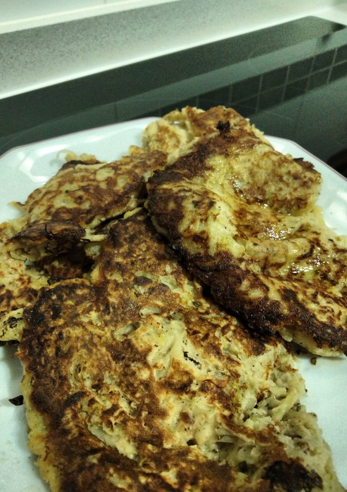 Una foto de Hamburguesa de calabacín con harina de avena