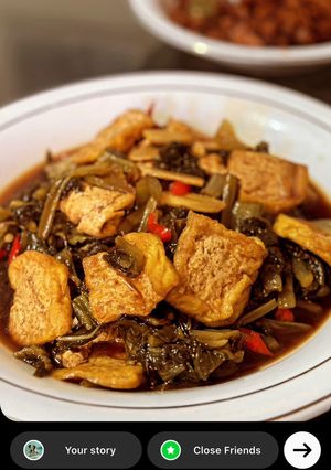 Foto resep Tumis sayur asin tahu