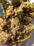 Riso con broccoli e fagioli azuki