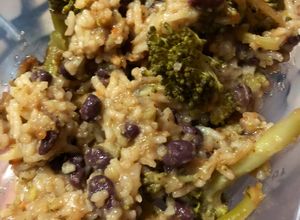 Foto di Riso con broccoli e fagioli azuki