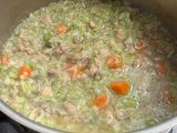 Bubur brokoli putih dan hijau