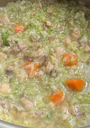 Foto resep Bubur brokoli putih dan hijau