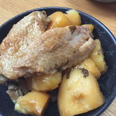 Chicken wing tip and Potato Stew A picture of Chicken wing tip and Potato Stew.