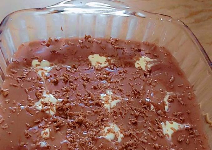 Brownie trifle