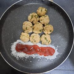Chicken salami chaap A picture of Chicken salami chaap.