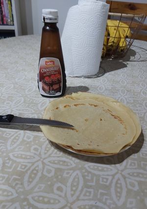 Una foto de Panqueques sin huevo!!