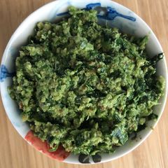 A picture of Wild garlic pesto - vegan.