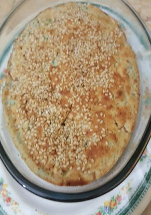 صورة لوصفة فطيره الخضار بدون بيض