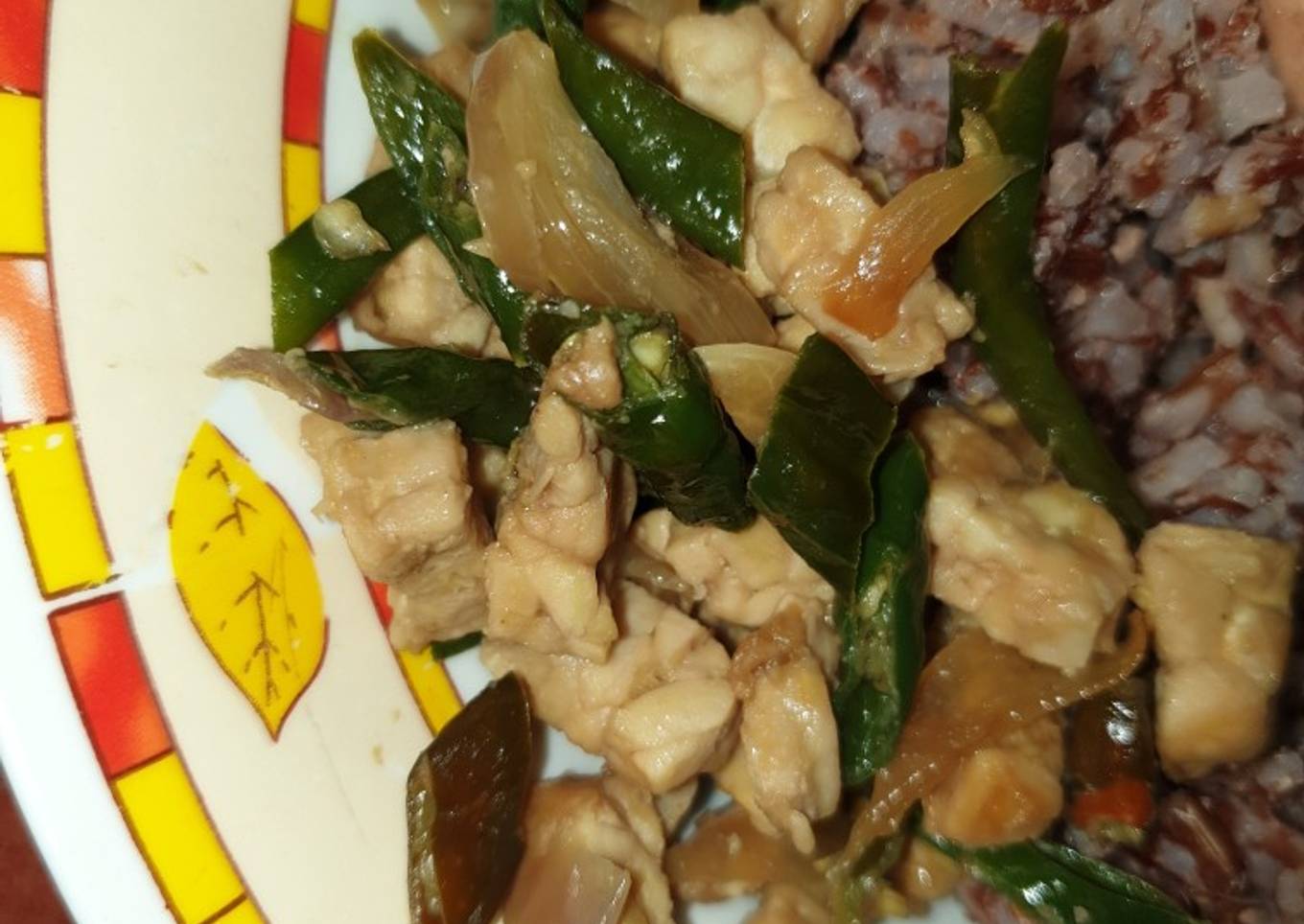 Tumis tempe cabe hijau