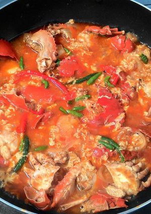 Foto resep Kepiting saus pedas