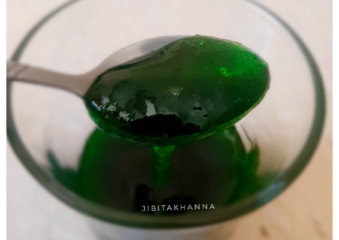 Mango Jelly (with leftover raw mango boiled water)