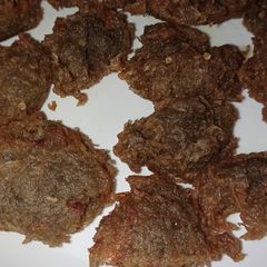 A picture of Yam fritters.