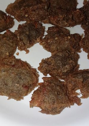 A picture of Yam fritters.