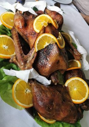 Sült kacsa 🦆🍊 recept fotója