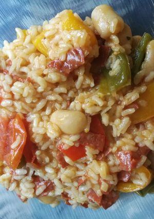 Spanyol rizottó recept fotója