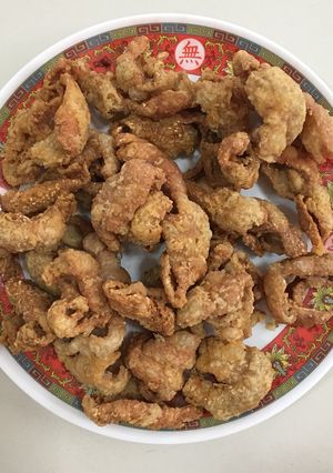 รูปของ “หนังไก่ทอด”#ทำขายรวย