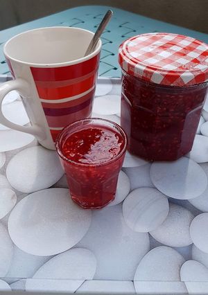 Une photo de Confiture de framboise