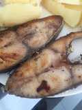 Postas de pescado fritas