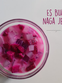 Foto resep Es Buah Naga Jelly