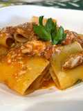 Paccheri con Pesce Serra e Pomodorini Freschi