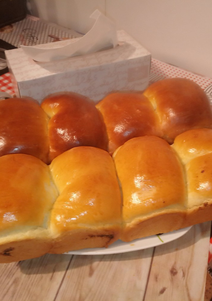 Una foto de Panes hokkaido con crema de cacao y básico