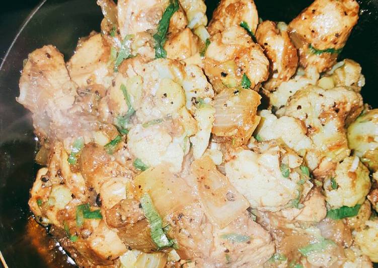 Chicken with Ginger, Garlic and Blackpepper Chicken with Ginger, Garlic and Blackpepper