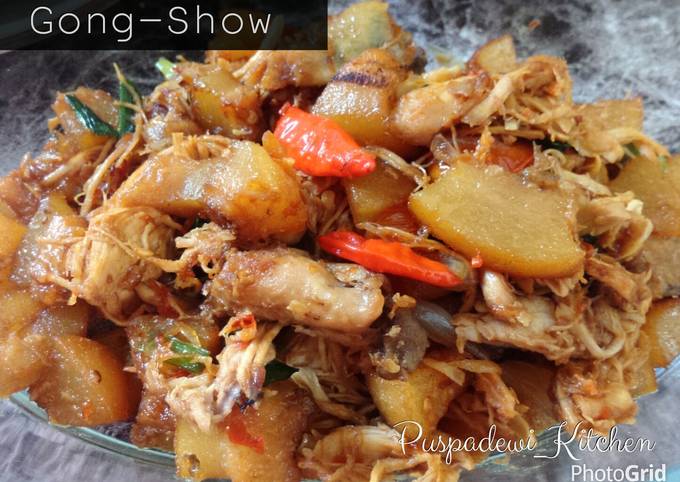 Wajib coba! Resep memasak Ayam kikil Gongso  gurih