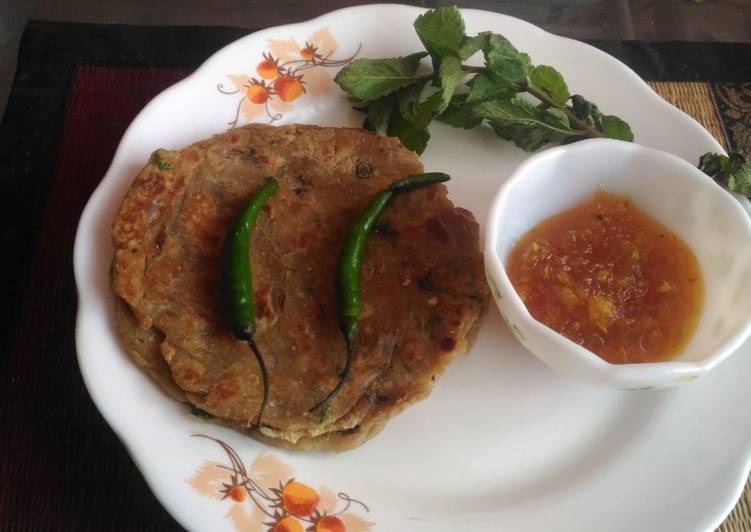 Step-by-Step Guide to Make Homemade Leftover saboot moong dal paratha