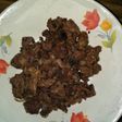 Fried bush meat