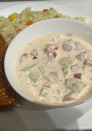 Joghurtos paradicsom-uborka saláta recept fotója