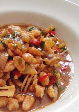 Foto resep Udang cumi saus mentega