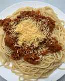 Spaghetti con salsa bolognesa