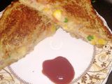 Potato bread sandwich