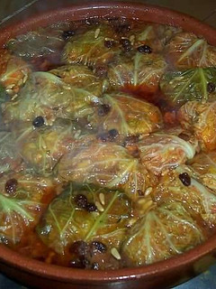Una foto de Codornices en papillote de repollo