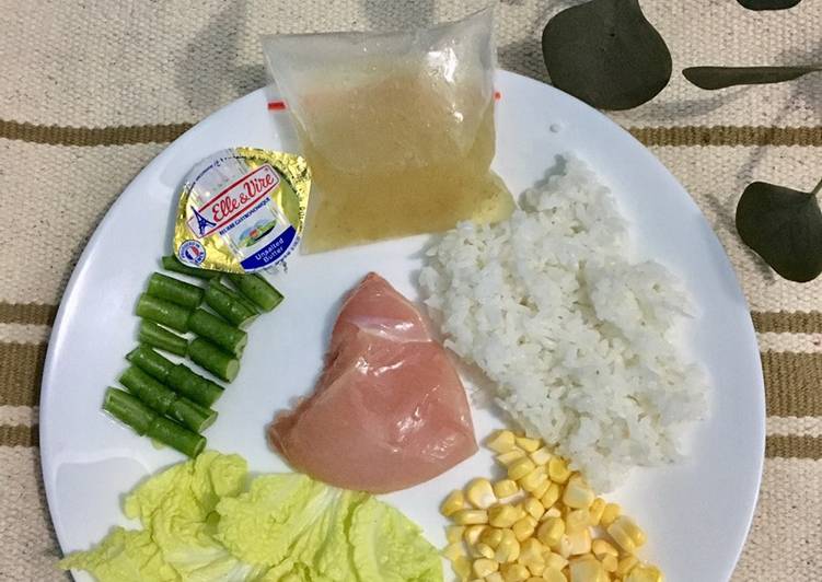 Mpasi 4 bintang dada ayam kacang panjang ✨6m✨