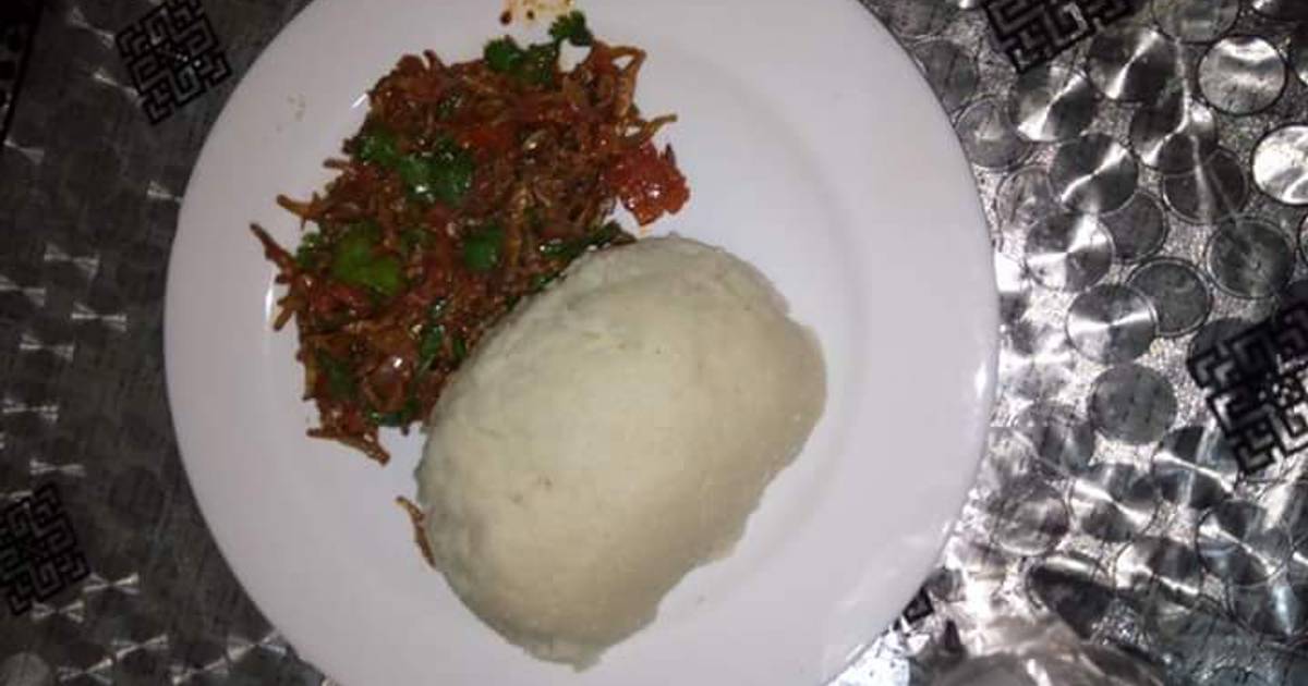 Fried Omena with Ugali Recipe by hellen odongo - Cookpad