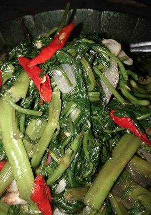 Foto resep Cah kangkung sederhana