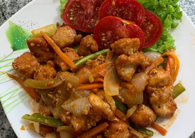 Resep Ayam popcorn asam manis yang Menggugah Selera