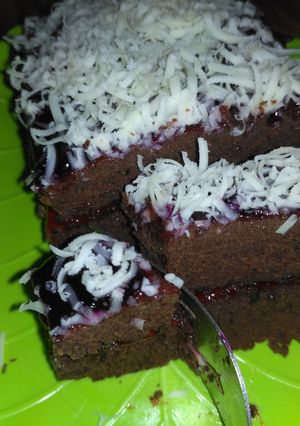 Foto resep Lapis coklat kukus (1 telur) no mixer, no oven