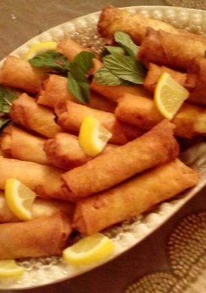 صورة لوصفة سبرنج روول الدجاج😍😍