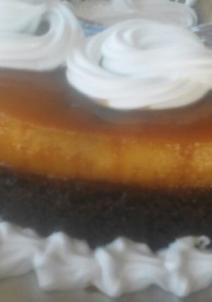 Una foto de Chocoflan