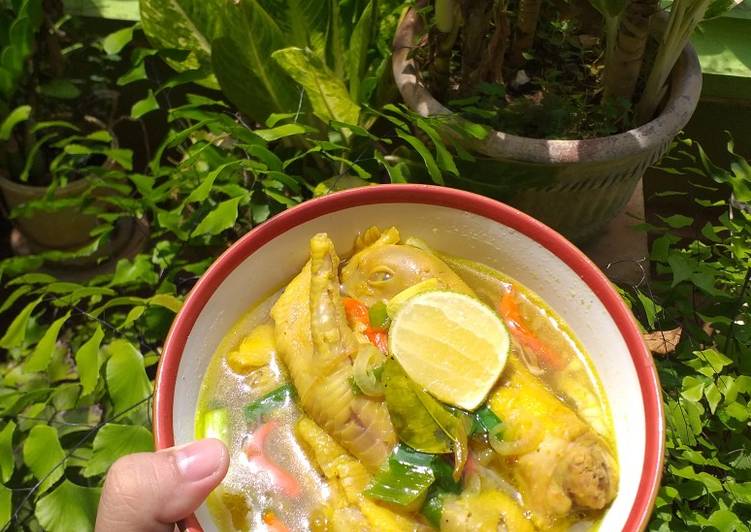 Resep Soto ayam simple mudah gampang cemplung2 doang Anti Gagal