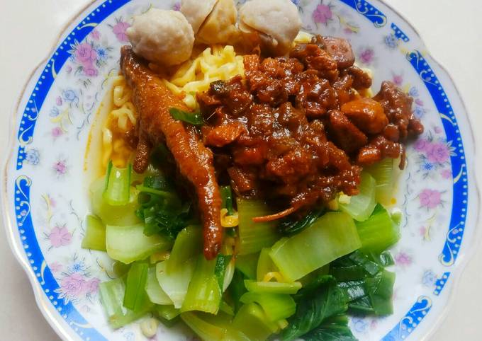 Resep Mie Ayam ceker, Bikin Ngiler