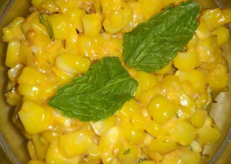 Cheesy corn salad