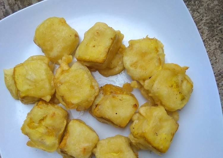 Bagaimana Menyiapkan Tahu goreng tepung yang Lezat Sekali