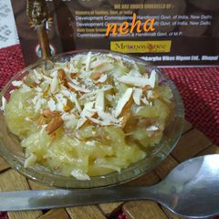 A picture of Potatoes/aloo Halwa for shivratri.