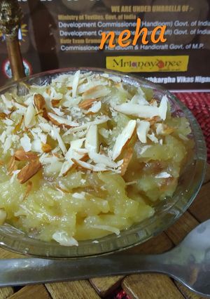 A picture of Potatoes/aloo Halwa for shivratri.