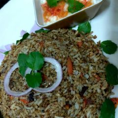 A picture of Tulsi rice.