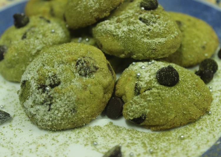 Matcha ChocoChips Cookies